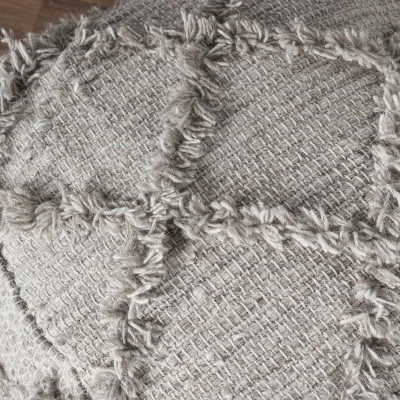 Jucar Handcrafted Boho Fabric Cube Pouf - Christopher Knight Home 2 Jucar Handcrafted Boho Fabric Cube Pouf - Christopher Knight Home - Image 2