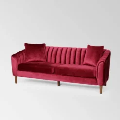 Ansonia Contemporary Velvet Sofa - Christopher Knight Home -Furniture Promotion Series GUEST f54fdf24 607c 4f06 9d31 222f5d588d3c