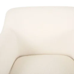 Alphonse Contemporary Boucle Fabric Arm Chair Ivory/Matte Black - Christopher Knight Home -Furniture Promotion Series GUEST f57cbe83 aed9 48a8 98e5 743e9aff6fd3