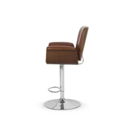 2pc Romer Mid Century Modern Bentwood Adjustable Swivel Counter Height Barstools - Christopher Knight Home -Furniture Promotion Series GUEST f6ec1d7c 99c6 4a24 9b83 8844d563e090