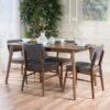 5pc Colette Dining Set Charcoal - Christopher Knight Home