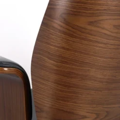 Cannonade Mid-Century Modern Swivel Office Chair Black/Walnut - Christopher Knight Home -Furniture Promotion Series GUEST f85a2998 c8d7 4a1f 974e b8e82da8fbf9