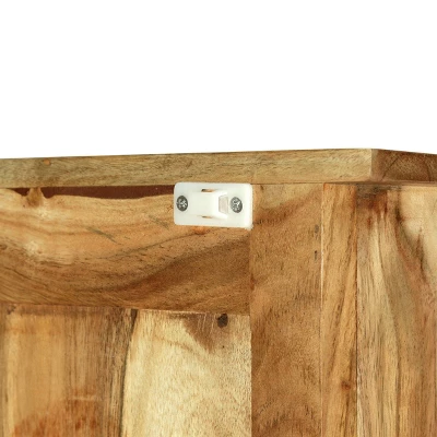 Laymon Modern Industrial Handcrafted Acacia Wood Live Edge Cabinet With Sliding Door Natural/Black - Christopher Knight Home 7 Laymon Modern Industrial Handcrafted Acacia Wood Live Edge Cabinet With Sliding Door Natural/Black - Christopher Knight Home - Image 7