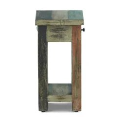 Meader Boho Handmade Distressed Mango Wood End Table - Christopher Knight Home -Furniture Promotion Series GUEST f9f8d23f 63b7 448f ae55 d4394e103a40