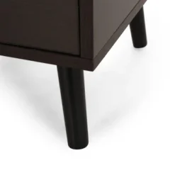 Doerun Mid-Century Modern Storage TV Stand For TVs Up To 48" Dark Gray/Black - Christopher Knight Home -Furniture Promotion Series GUEST fa6133ff 9d9d 44ca 8101 b6b9b04a1386