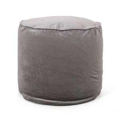 Gwinnett Modern Velveteen Cylinder Pouf - Christopher Knight Home 9 Gwinnett Modern Velveteen Cylinder Pouf - Christopher Knight Home - Image 9