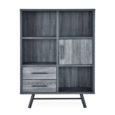 Hulbert Modern Industrial 6 Shelf Multi Functional Cabinet - Christopher Knight Home 11 Hulbert Modern Industrial 6 Shelf Multi Functional Cabinet - Christopher Knight Home - Image 11