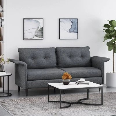 Resaca Contemporary 3 Seater Sofa - Christopher Knight Home 1 Resaca Contemporary 3 Seater Sofa - Christopher Knight Home