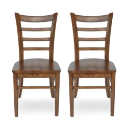 Set Of 2 Prestage Farmhouse Wooden Dining Chairs - Christopher Knight Home -Furniture Promotion Series GUEST fc7b623d 4883 43b6 bf33 9d0032e5defa