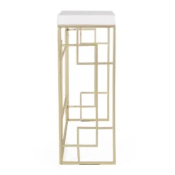 Depue Modern Glam Geometric Console Table Gold/White - Christopher Knight Home 11 Depue Modern Glam Geometric Console Table Gold/White - Christopher Knight Home -Furniture Promotion Series GUEST fc7f0189 3b98 41bc b7b7 8e8969f1724f