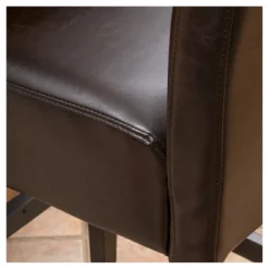Set Of 2 26" Portman Bonded Leather Counter Height Barstool Brown - Christopher Knight Home -Furniture Promotion Series GUEST fdd72bac 7c61 47c4 ba78 721fc9cc5af4