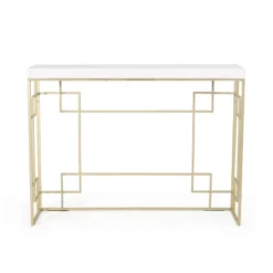 Depue Modern Glam Geometric Console Table Gold/White - Christopher Knight Home 13 Depue Modern Glam Geometric Console Table Gold/White - Christopher Knight Home -Furniture Promotion Series GUEST fe3aee1a b3d8 4496 bbe4 880a6f3899b5