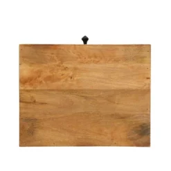 Gaudet Modern Industrial Handmade Mango Wood C Shaped Side Table With Drawer Natural/Black - Christopher Knight Home -Furniture Promotion Series GUEST fe71a014 6b14 4e92 b739 202332d5f845