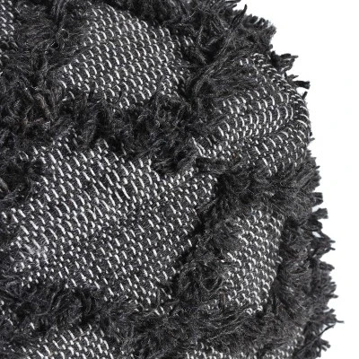 Jucar Handcrafted Boho Fabric Cube Pouf - Christopher Knight Home 6 Jucar Handcrafted Boho Fabric Cube Pouf - Christopher Knight Home - Image 6