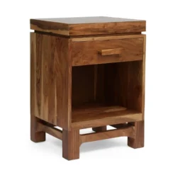 Set Of 2 Wadley Boho Handcrafted Acacia Wood Nightstands Natural - Christopher Knight Home -Furniture Promotion Series GUEST fee0ad40 ea52 4c19 9186 cf1ebfeb68b8