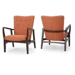 Set Of 2 Becker Upholstered Armchairs - Christopher Knight Home -Furniture Promotion Series GUEST ff4a5768 5f54 4ea5 ac7c a4d30dbfb125